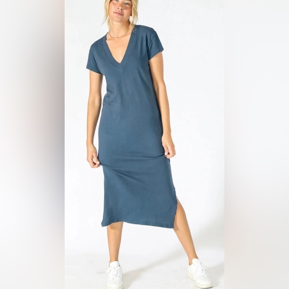 perfectwhitetee Women's Blue Maxi Dress